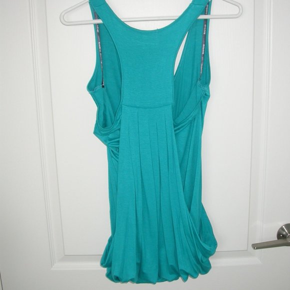 Draped Turquoise Top - Picture 6 of 6